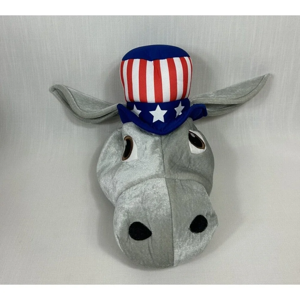 Democrat Political Party Donkey Hat Election Support Politics‎ Door Knocking